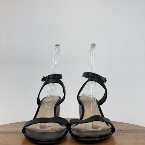 Stuart Weitzman 85mm Vinnie Patent Leather Wedge Mules  $475 New Womens Stuart Weitzman Avenue 75 Black Leather Wedge Sandals Size 11.5